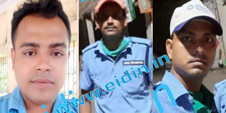 মন্তেশ্বর থানার তিন সিভিক ভলান্টিয়ার্সের তৎপরতায় প্রাণে বাঁচলেন যুবক