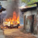 ভাতারে আগুন লেগে ভস্মীভুত মারুতি গাড়ি
