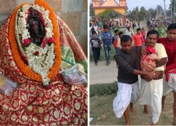 উগল-উ উৎসবে দেবী চামুন্ডাকে নিয়ে মাতলেন মন্তেশ্বরবাসী