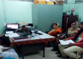 শিশু মৃত্যুর ঘটনায় ভাতাড় হাসপাতালে বিক্ষোভ বিজেপির