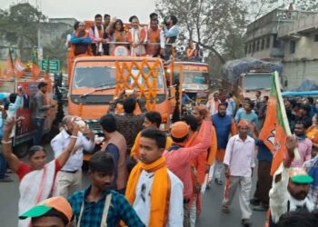 কাটোয়ায় শুরু হল বিজেপির ‘পরিবর্তন যাত্রা’