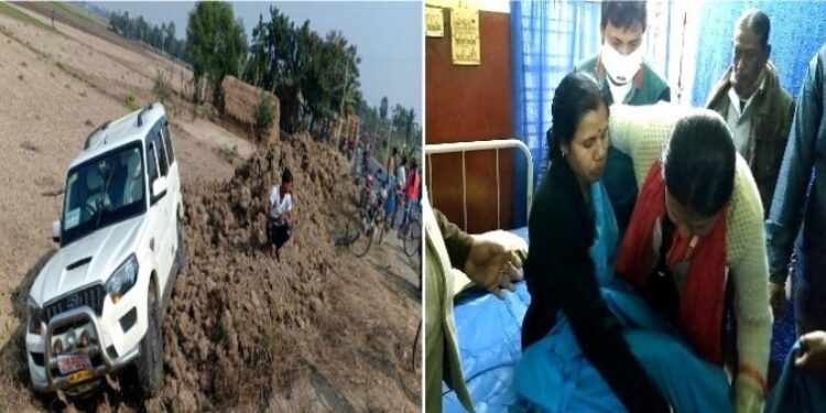 পথ দুর্ঘটনায় আহত মন্তেশ্বর পঞ্চায়েত সমিতির সভাপতি