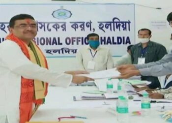 মনোনয়ন জমা দিলেন শুভেন্দু অধিকারী