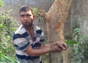 মালদায় চুরির অভিযোগে যুবককে গাছে বেঁধে বেদম মারধরের অভিযোগ