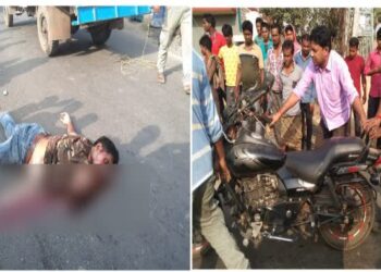 মন্তেশ্বরে লরির ধাক্কায় বাইক আরোহী বিডিও অফিস কর্মীর মৃত্যু