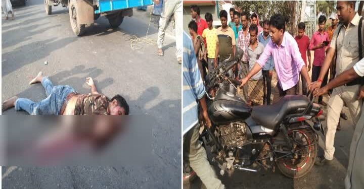 মন্তেশ্বরে লরির ধাক্কায় বাইক আরোহী বিডিও অফিস কর্মীর মৃত্যু