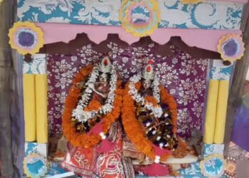 কাটোয়ার ঘোড়ানাশ গ্রামে আয়োজিত হল দ্বিতীয়া দোল উৎসব