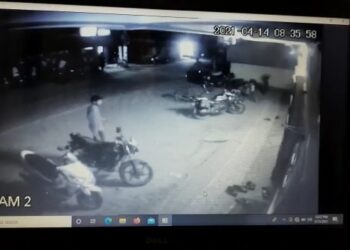 বিষ্ণুপুরে ভর সন্ধ্যায় বাজার থেকে বাইক চুরি,চাঞ্চল্য এলাকায়