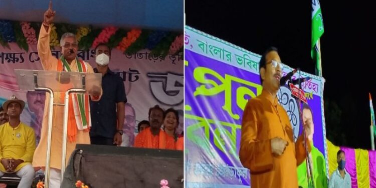 ভোটের প্রচারে তৃণমূল-বিজেপি বাকযুদ্ধ তুঙ্গে বর্ধমানে