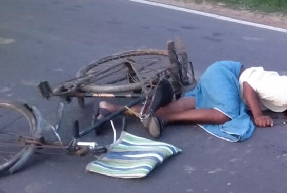 বর্ধমানে বেপরোয়া গতির লরির ধাক্কায় মৃত্যু সাইকেল আরোহীর