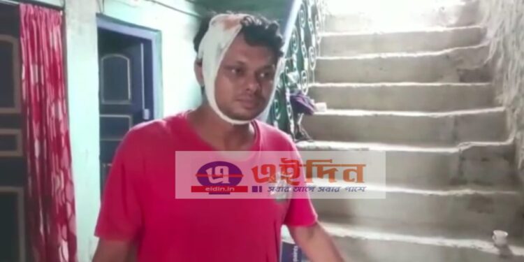 প্রশাসনের আশ্বাসে বাড়ি ফিরে বর্ধমানে আক্রান্ত বিজেপি কর্মী