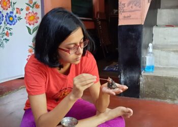 বুলবুলি শাবকের প্রাণ বাঁচাল কাটোয়ার এষা