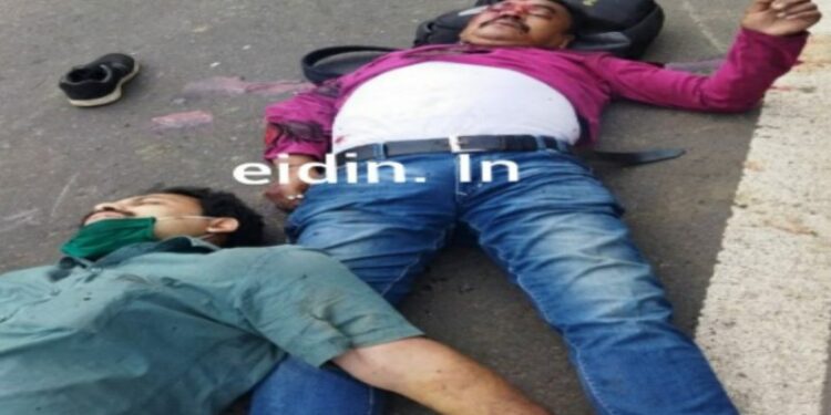 জাতীয় সড়কে দুর্ঘটনায় মৃত পুলিশ কর্মী,জখম আরও এক পুলিশ কর্মী