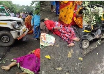 অটো-পিকআপভ্যানের সংঘর্ষে মা ও অন্তঃসত্ত্বা মেয়ের মৃত্যু, আহত  ৩