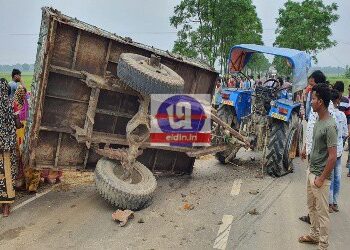 ট্র্যাক্টর ও মালবাহী গাড়ির সংঘর্ষে মৃত্যু বিয়ে বাড়ির তিন যাত্রীর