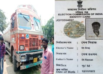 মঙ্গলকোটে তেলের ট্যাঙ্কার-বাইকের মুখোমুখি সংঘর্ষ,মৃত ১,আহত ১