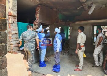 কেতুগ্রামে সুজাপুরে বোমা বিস্ফোরণের তদন্তে ফরেনসিক দল