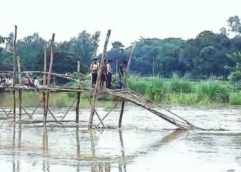 বাঁকুড়ার পাত্রসায়েরে শালী নদীর উপর বাঁশের সেতু ভেঙে বিচ্ছিন্ন একাধিক গ্রাম, বিজেপি-তৃণমূল চাপানউতোর