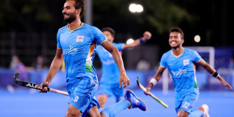 গ্রেট ব্রিটেনকে হারিয়ে অলিম্পিক্সের  সেমিফাইনালে ভারতীয় পুরুষ হকি দল