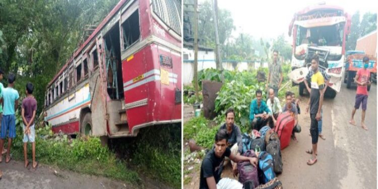 ভাতার ও মঙ্গলকোটে পৃথক দূর্ঘটনায় মৃত ১, জখম ১১