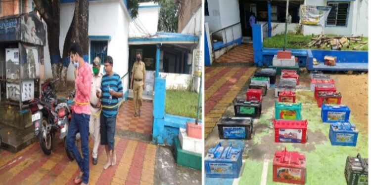 উত্তর ২৪ পরগনা থেকে গ্রেফতার লরির ব্যাটারি চুরি চক্রের এক পান্ডা, উদ্ধার ১৮ ব্যাটারি