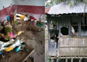 বাংলাদেশে হিন্দু সম্প্রদায়ের উপর কট্টরপন্থীদের হামলা, একাধিক মন্দির ও বাড়িতে ভাঙচুর