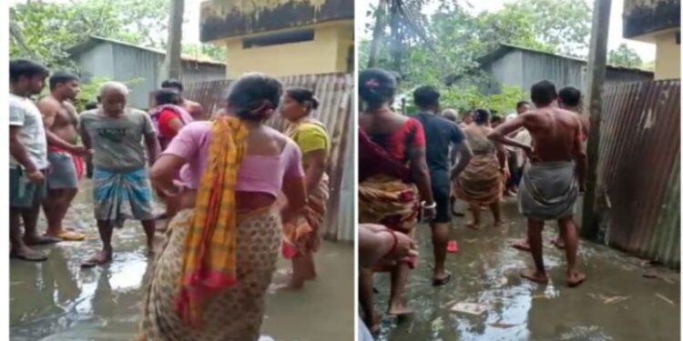 পূর্বস্থলীতে জমে থাকা জল নিকাশিকে কেন্দ্র করে উত্তেজনা