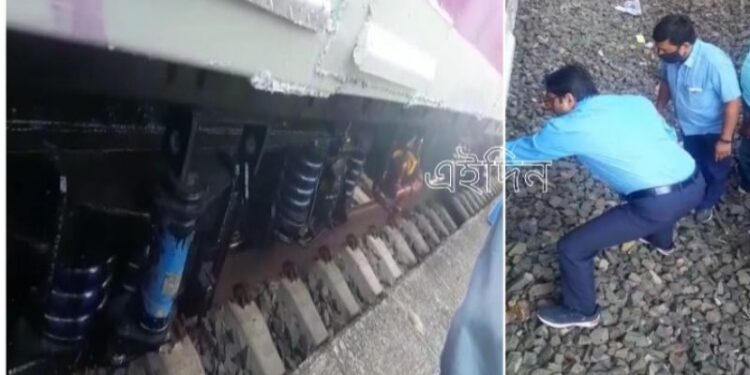 কাটোয়ায় ট্রেনের নীচে থেকে ধোঁয়া বের হওয়ার ঘটনায় চাঞ্চল্য