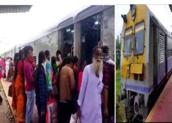 দুঃখ কাটিয়ে অবশেষে বাঁকুড়া- মসাগ্রাম রেলপথে ঘুরলো লোকাল ট্রেনের চাকা