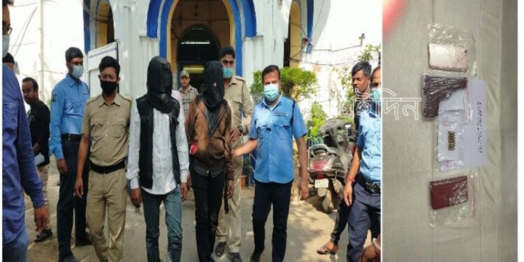 বর্ধমানে গ্রেফতার আগ্নেয়াস্ত্র ও কার্তুজসহ ২ দাগী  দুষ্কৃতি