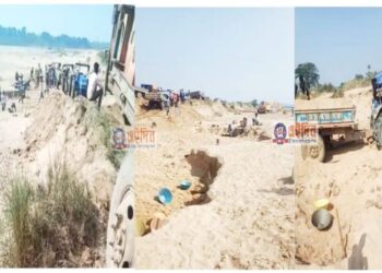 বীরভূম থেকে মঙ্গলকোটে এসে অজয় নদে ইজারাপ্রাপ্ত ঘাট থেকে বালি তুলে নিয়ে যাচ্ছে বালি মাফিয়ারা, ভূমি দপ্তরের দ্বারস্থ বালি ঘাটের ইজারাদার