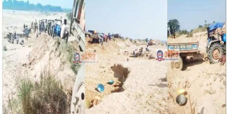 বীরভূম থেকে মঙ্গলকোটে এসে অজয় নদে ইজারাপ্রাপ্ত ঘাট থেকে বালি তুলে নিয়ে যাচ্ছে বালি মাফিয়ারা, ভূমি দপ্তরের দ্বারস্থ বালি ঘাটের ইজারাদার