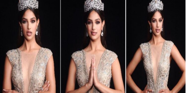 মিস ইউনিভার্স খেতাব অর্জন করলেন ভারতের হারনাজ কৌর সান্ধু