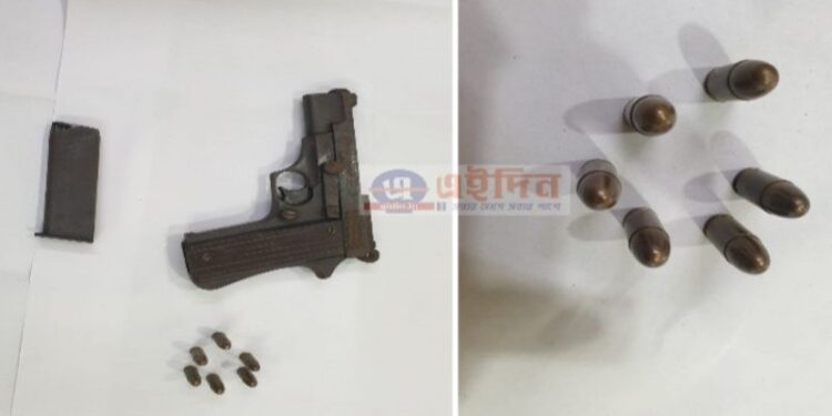 হেফাজতে নেওয়া দুষ্কৃতিকে জিজ্ঞাসাবাদ চালিয়ে আরও আগ্নেয়াস্ত্র ও তাজা কার্তুজ উদ্ধার