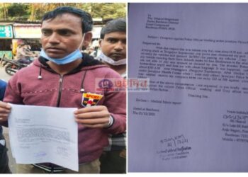 ৫০০ টাকা ’তোলা“ দিতে অস্বীকার করায় সরকারী পাঠ্য পুস্তকবাহী ট্রাক চালককে মারধরের অভিযোগ ‘মদ্যপ’ পুলিশ আধিকারিকের বিরুদ্ধে