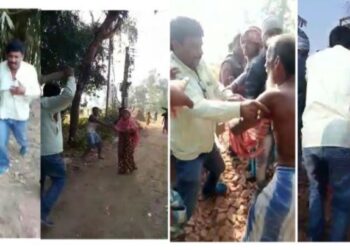 অশ্রাব্য ভাষায় গালাগালি আর কাঠের বাটাম হাতে বৃদ্ধকে বেদম মারধর, দৌলতপুর পঞ্চায়েত প্রধানের ভিডিও ঘিরে নিন্দার ঝড়
