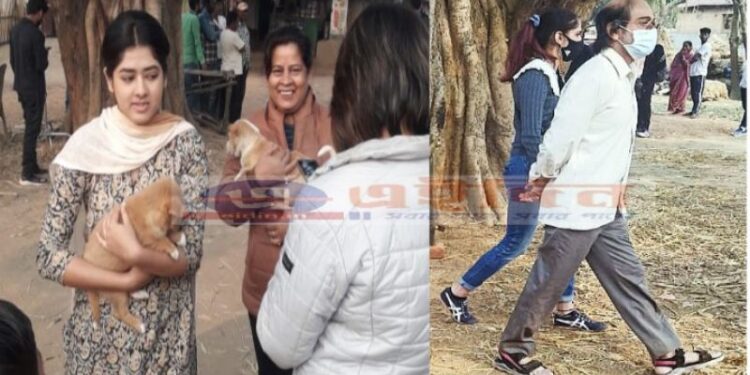 আউশগ্রামের কালিকাপুরে “আয় খুকু আয়” ছবির স্যুটিং করলেন প্রসেনজিৎ চট্টোপাধ্যায় ও দিতিপ্রিয়া রায়