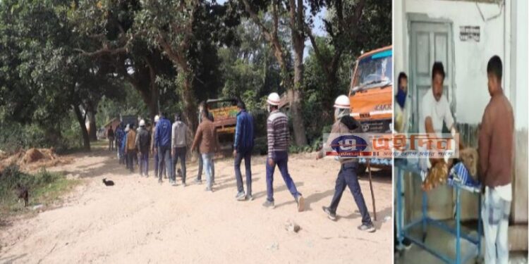 বালি খাদানের দখল নিয়ে শাসক দলের দুই গোষ্ঠীর সংঘর্ষ, গোলাগুলি,জখম ১