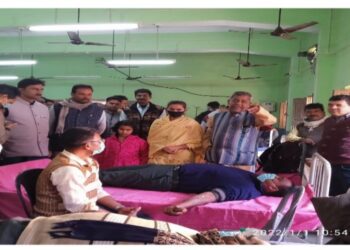 পূর্ব বর্ধমানের মঙ্গলকোটে রক্তদান শিবির ও শীতবস্ত্র বিতরন