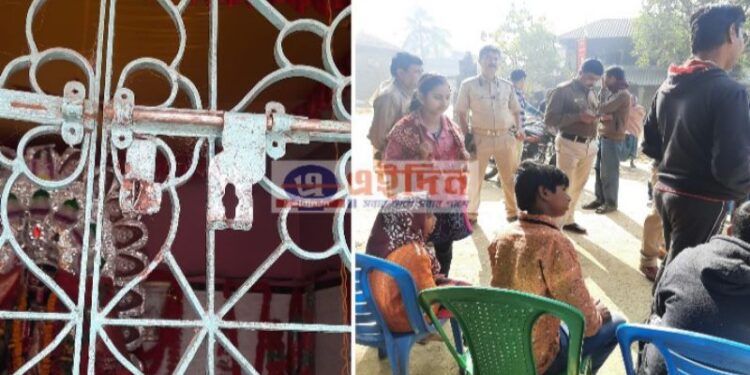 মঙ্গলকোটের গোবর্ধনপুরে পরপর ৬ মন্দিরে দুঃসাহসিক চুরি,চাঞ্চল্য এলাকায়