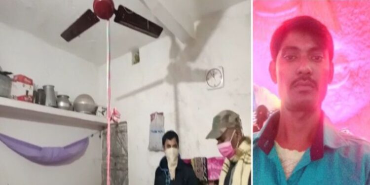 ঘরের দেওয়ালে লেখা ‘আমার মৃত্যুর জন্য আমার স্ত্রী দায়ী’, সিলিং ফ্যান থেকে যুবকের গলায় ফাঁস লাগানো হাঁটু মোড়া মৃতদেহ উদ্ধার ঘিরে রহস্য