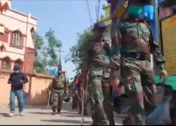 তৃণমূলের প্রার্থী নিয়ে ক্ষোভবিক্ষোভ সামাল দিতে শহর বর্ধমানে নামাতে হল র‍্যাফ