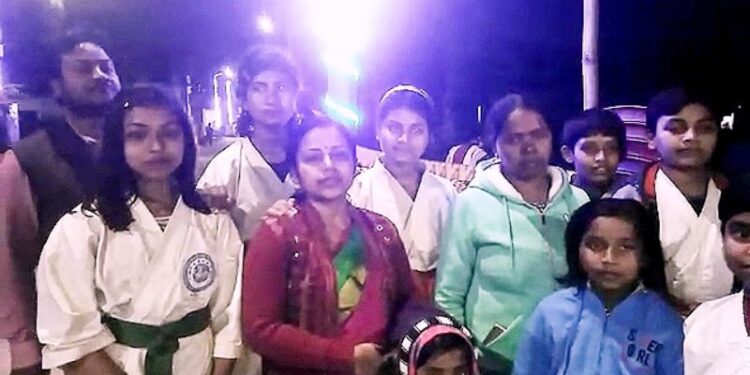 গঙ্গারামপুরে আয়োজিত হল বার্ষিক ক্যারাটে প্রতিযোগিতা