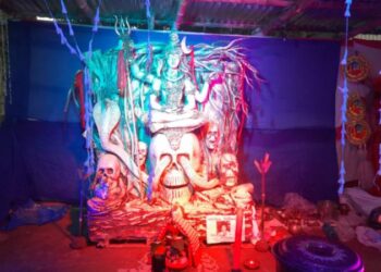 এবার দেবাদিদেব মহাদেবও জায়গা করে নিলেন থিম ভাবনার পুজোয়