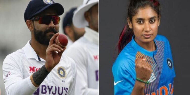 দুই পৃথক রেকর্ড গড়লেন ভারতের দুই ক্রিকেটার রবীন্দ্র জাদেজা ও মিতালি রাজ
