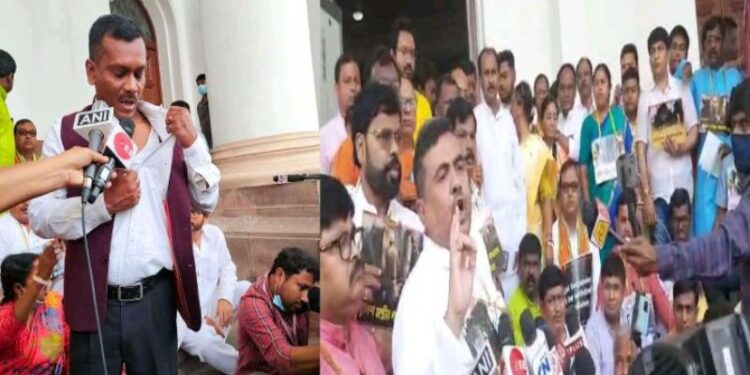 বগটুই কাণ্ডের জেরে অশান্ত বিধানসভা, হাতাহাতিতে জড়ালো তৃণমূল-বিজেপি, শুভেন্দুসহ বিজেপির ৫ বিধায়ককে সাসপেন্ড করলেন স্পিকার