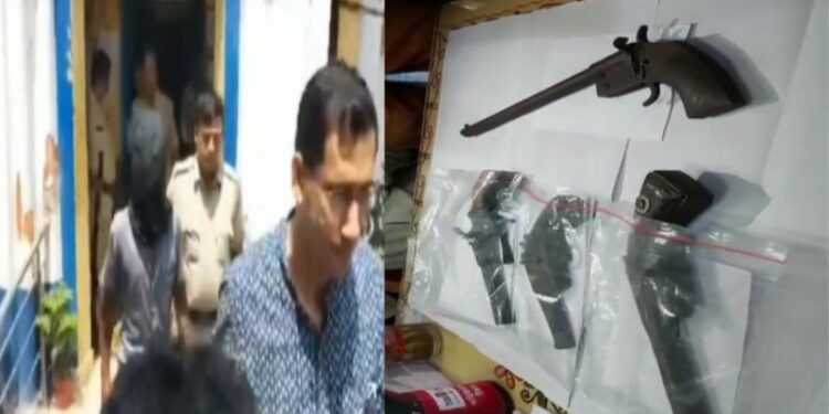 নদীয়া জেলার এক দুষ্কৃতীকে বিপুল পরিমানে বোমা ও অস্ত্রসহ গ্রেফতার করল বর্ধমান থানার পুলিশ