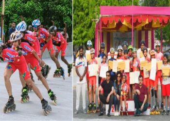 উল্টোডাঙার বিধান শিশুউদ্যানে অনুষ্ঠিত হলো রোলার স্কেটিং প্রতিযোগিতা