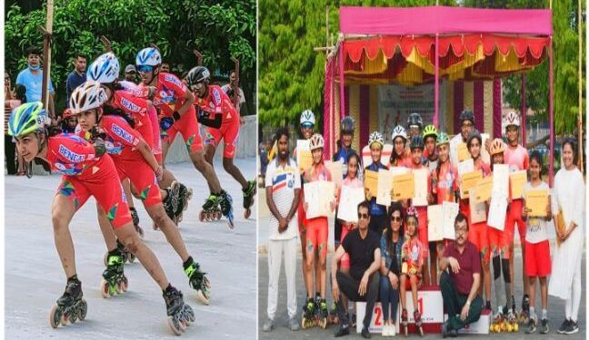 উল্টোডাঙার বিধান শিশুউদ্যানে অনুষ্ঠিত হলো রোলার স্কেটিং প্রতিযোগিতা