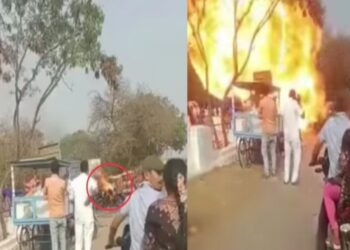 ইলেকট্রিক স্কুটারের পর এবার রয়্যাল এনফিল্ড বাইক, আগুন ধরে জোরালো বিস্ফোরণ